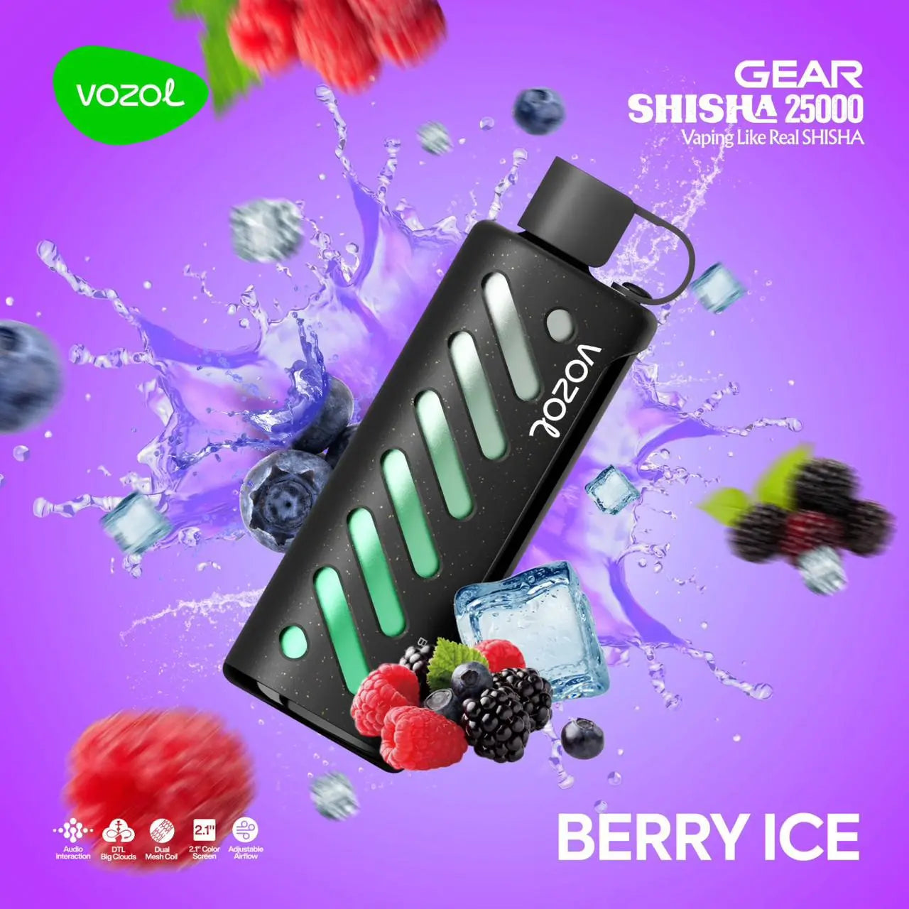 Vozol Gear Shisha 25000 Berry Ice Ürün ana görseli