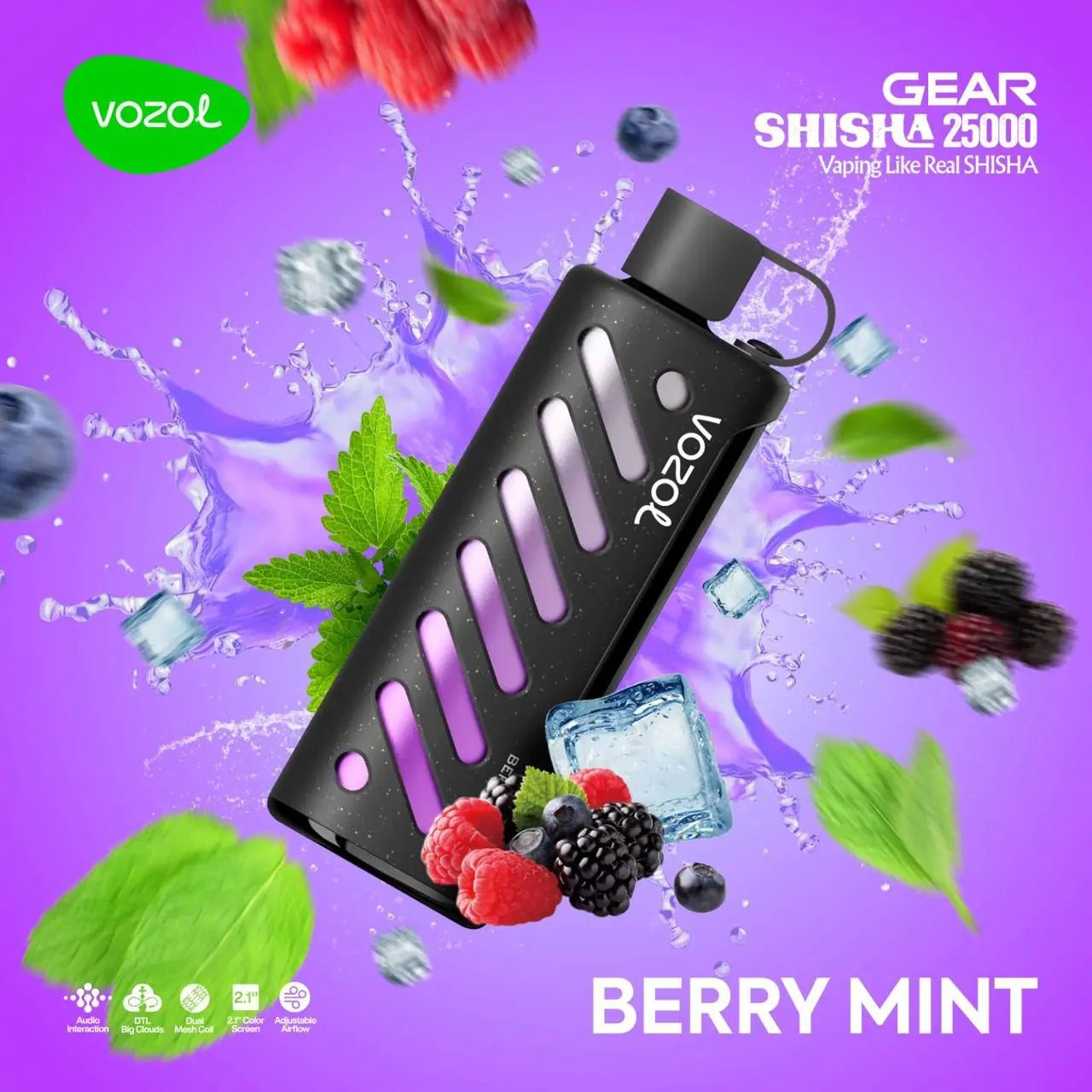 Vozol Gear 25000 Berry Mint Ürün ana görseli