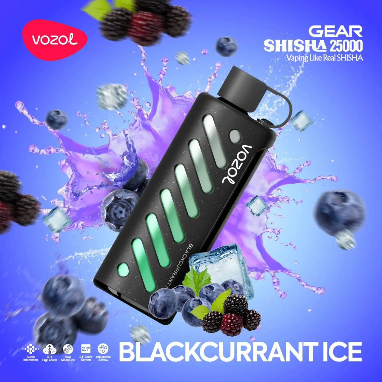 Vozol Gear 25000 Blackcurrant Ice Ürün ana görseli