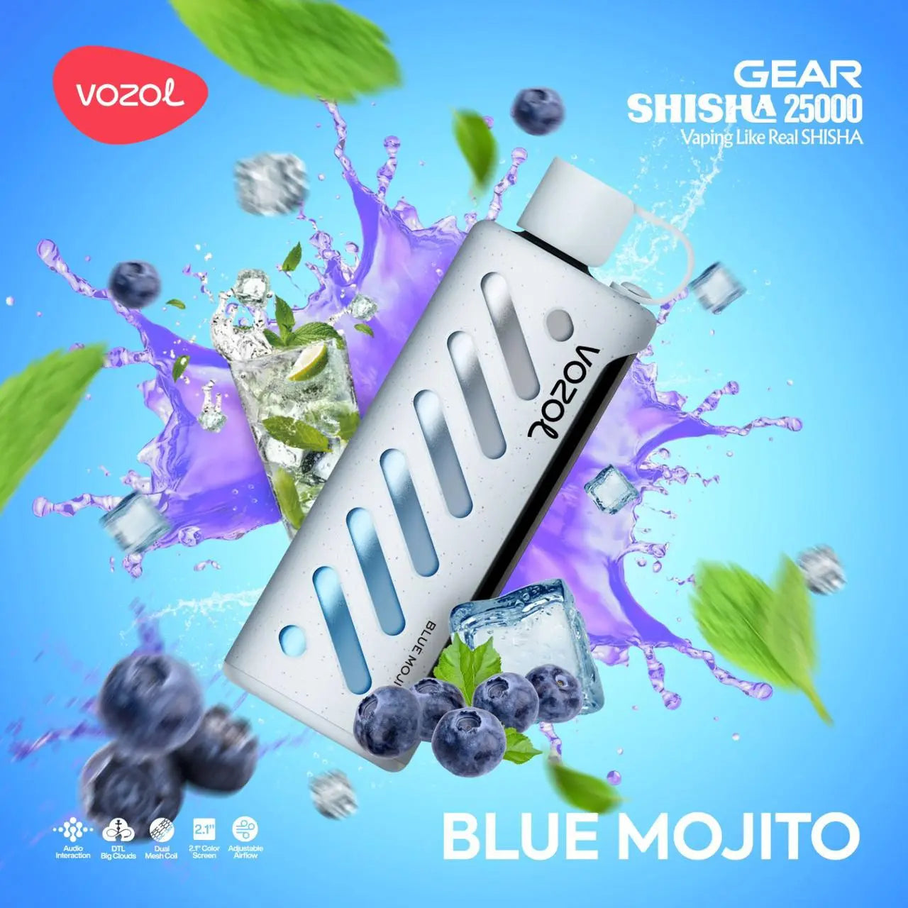 Vozol Gear 25000 Blue Mojito