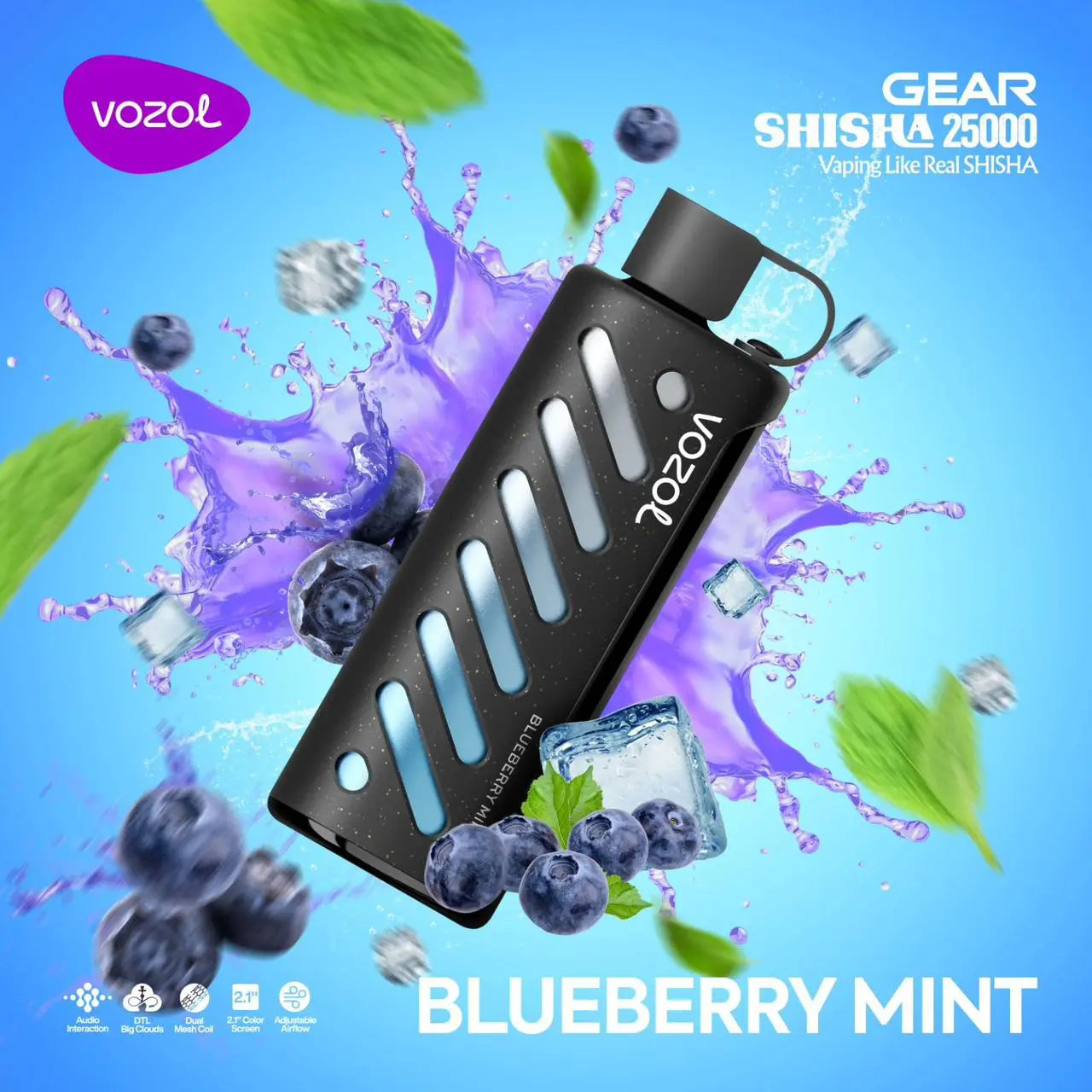 Vozol Gear 25000 Blueberry Mint Ürün ana görseli