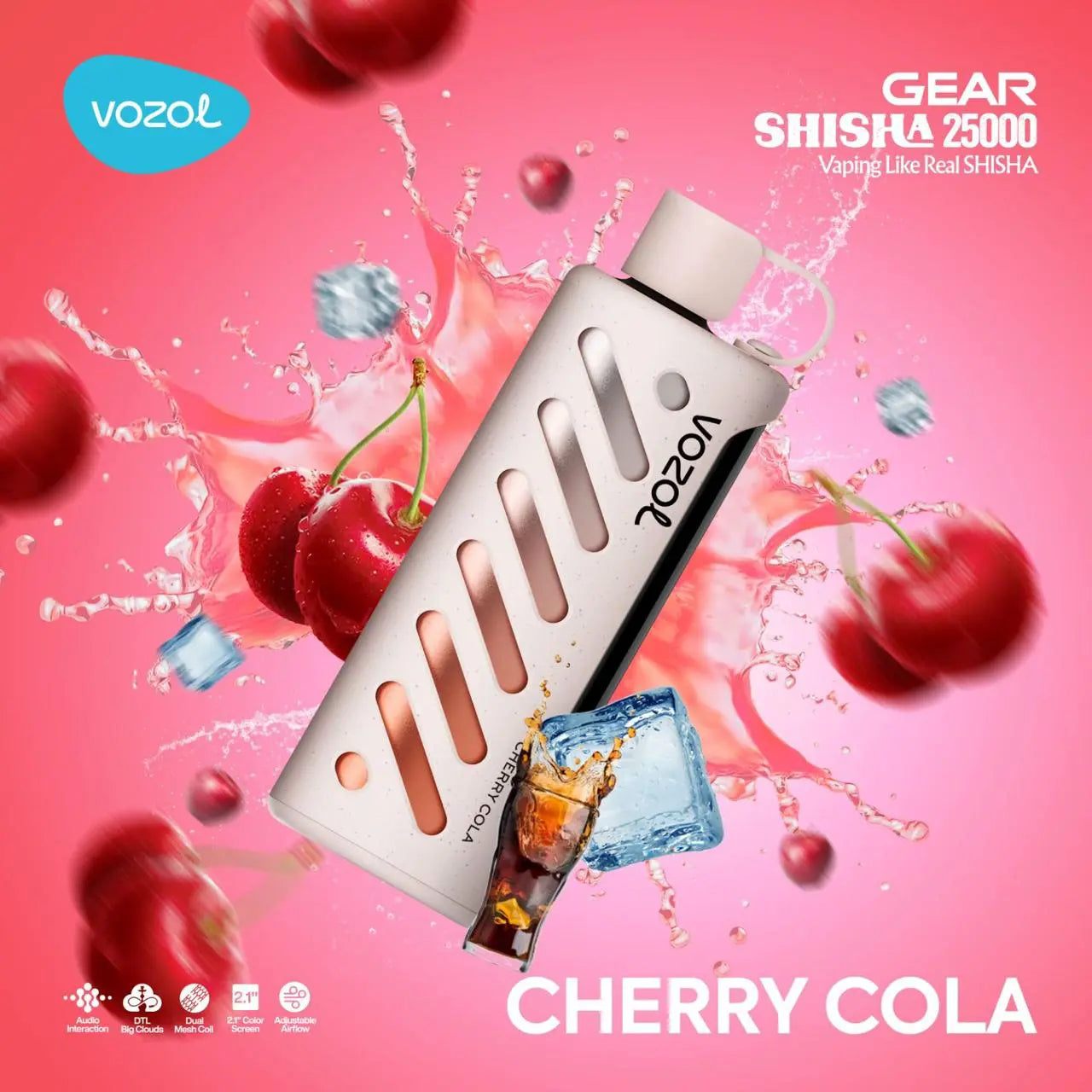 Vozol Gear Shisha 25000 Cherry Cola Ürün ana görseli