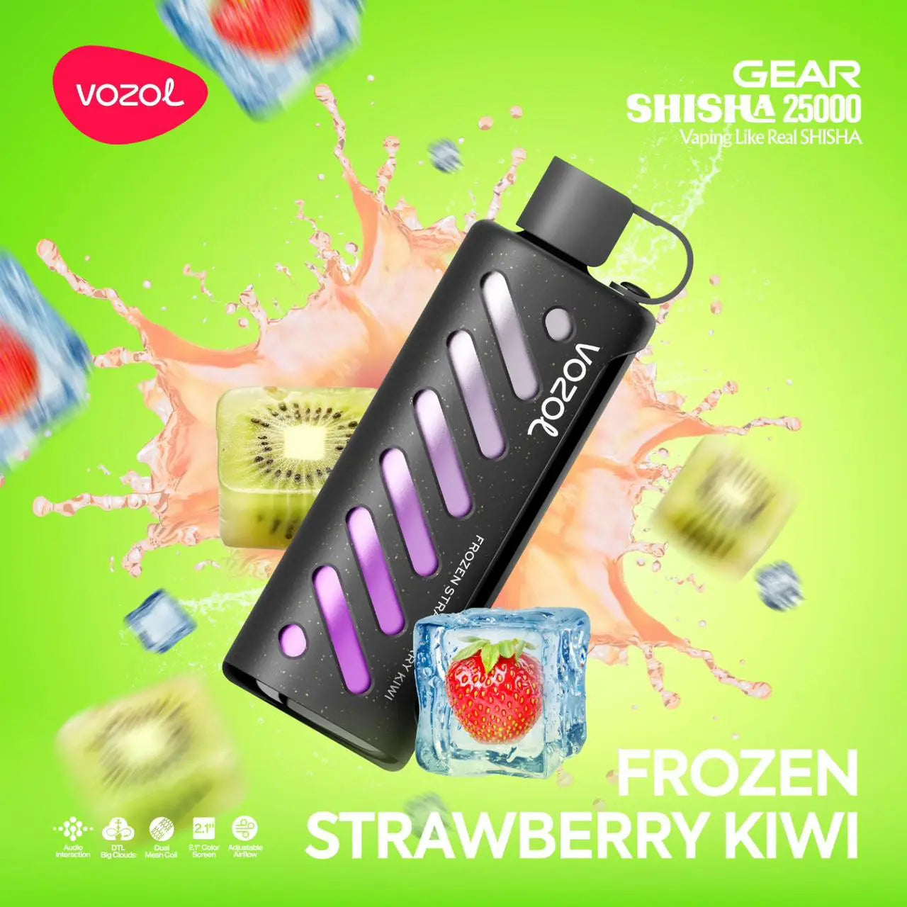 Vozol Gear 25000 Frozen Strawberry Kiwi Ürün ana görseli