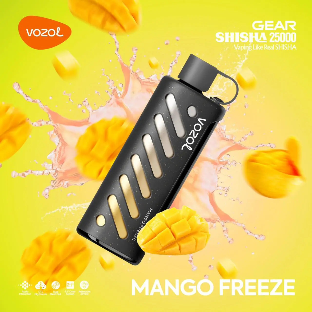 Vozol Gear Shisha 25000 Mango Freeze Ürün ana görseli