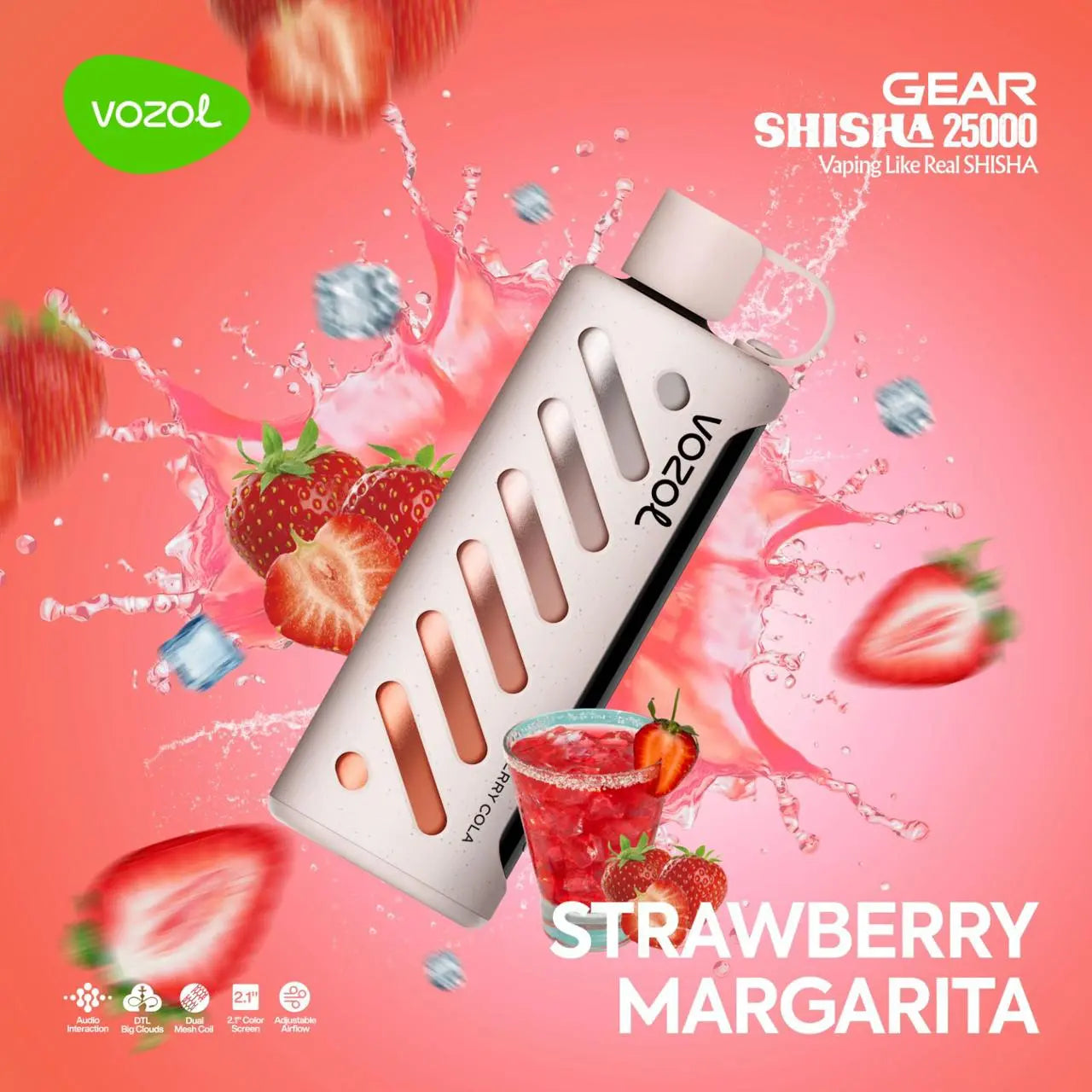 Vozol Gear 25000 Strawberry Margarita Ürün ana görseli