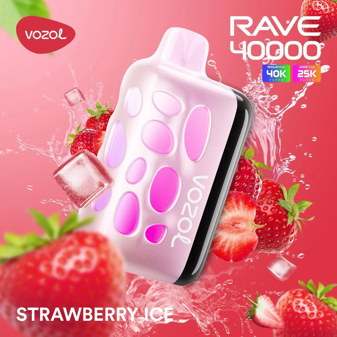 Vozol Rave 40000 Strawberry Ice Ürün ana görseli